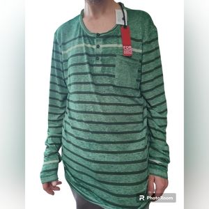 Jeans By Buffalo. Green with black and one white stripe